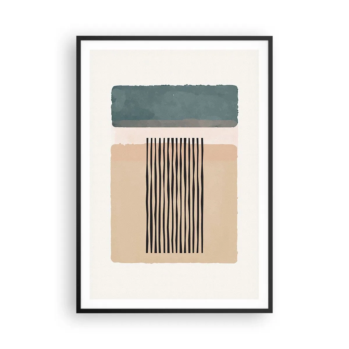 Plagát v čiernom ráme - Všetko v poriadku - 70x100 cm