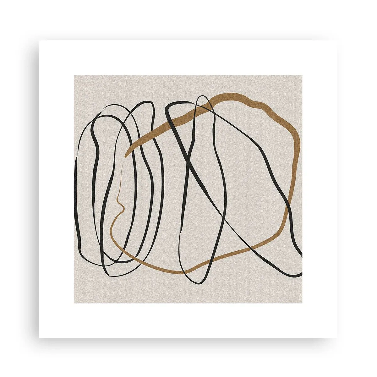 Plagát - Kompozícia – tanec v slučke - 30x30 cm