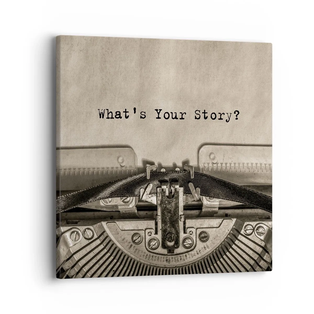 Obraz na plátne - Povedz mi - 40x40 cm