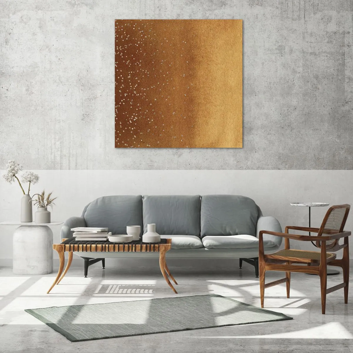 Obraz na skle - Zrodenie svetla - 70x70 cm