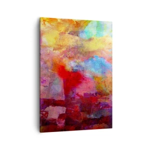 Obraz na plátne - Pozrieť sa doprostred dúhy - 50x70 cm