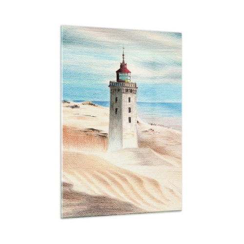 Obraz na skle - Vždy hľadí na more - 50x70 cm