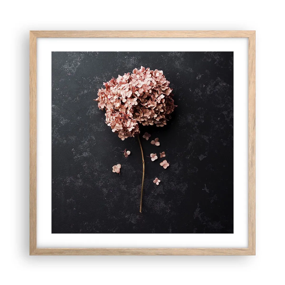 Plagát v ráme zo svetlého duba - Skutočne romantické znamenie - 50x50 cm