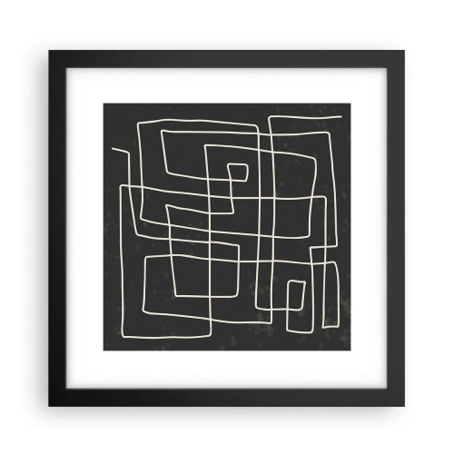 Plagát v čiernom ráme - Nie je to tak jednoduché - 30x30 cm