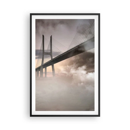 Plagát v čiernom ráme - Pri rieke, ktorá nie je - 61x91 cm