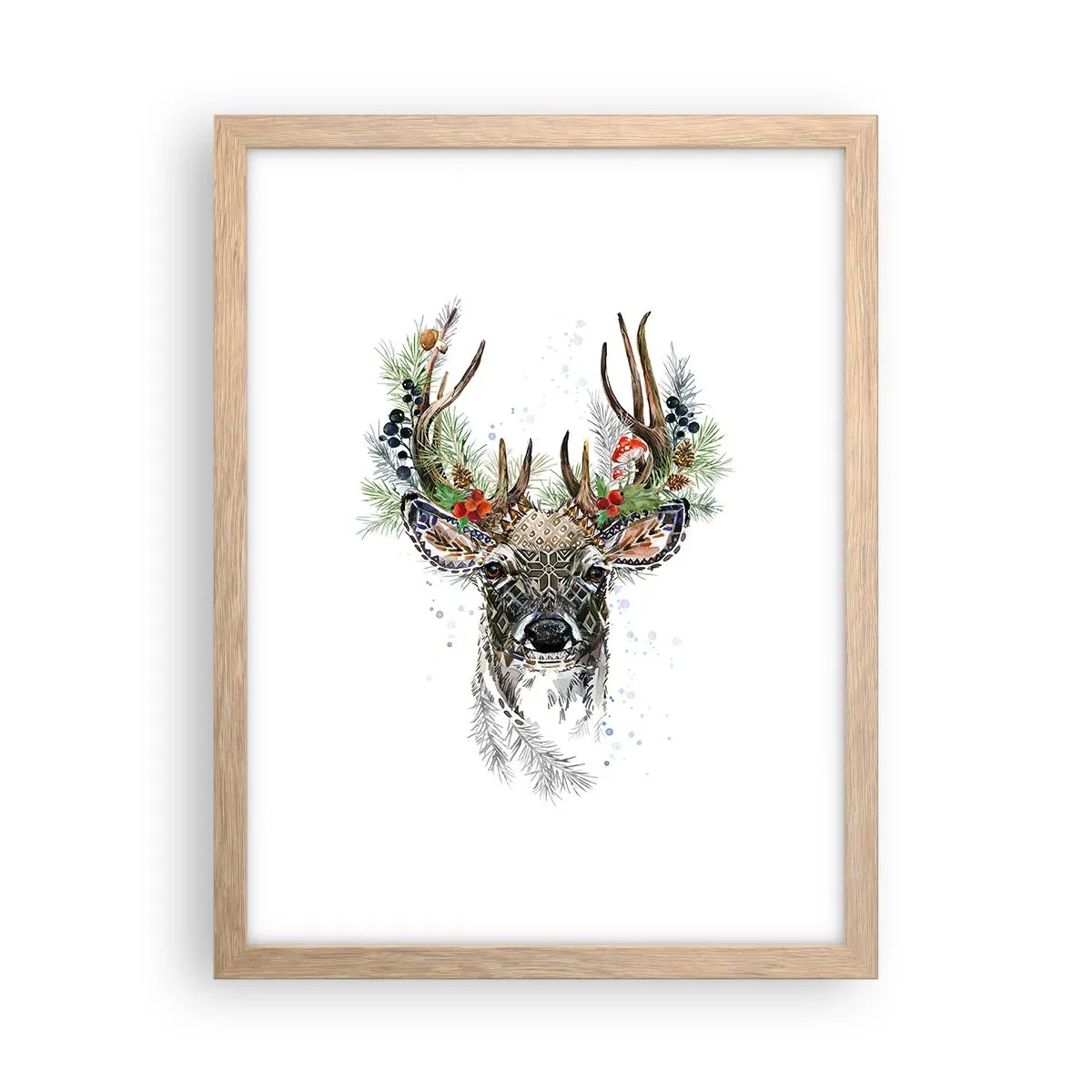 Plagát v ráme zo svetlého duba - V slávnostnom rúchu - 30x40 cm