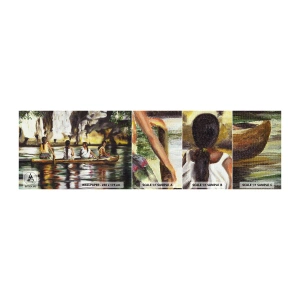 Vzorka Fototapeta Standard Eco - V polynézskom raji - Cestuje, Krajina, Rieka - 100x30 cm