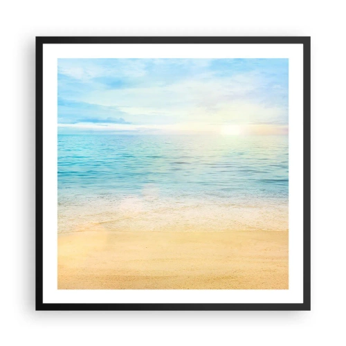 Plagát v čiernom ráme - Veľká modrá - 60x60 cm