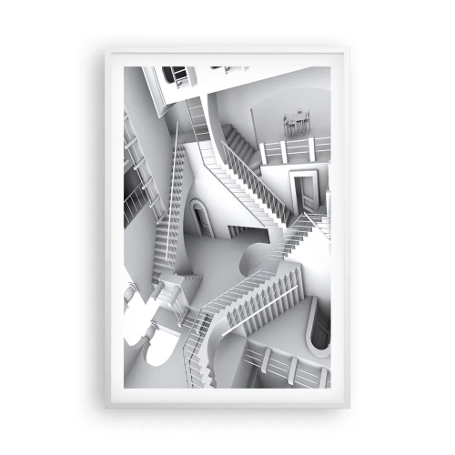 Plagát v bielom ráme - Paradoxy prostoru - 61x91 cm