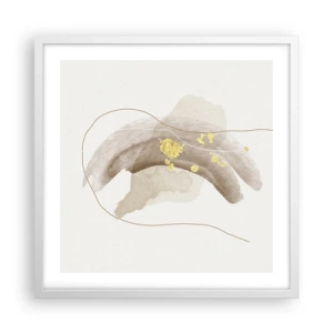 Plagát v bielom ráme - Vesmírna bytosť - 50x50 cm