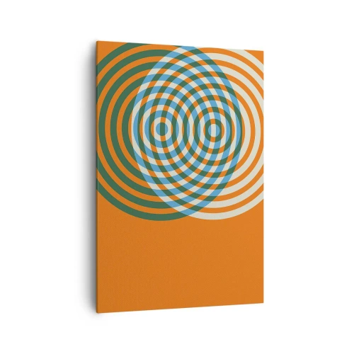 Obraz na plátne - Abstraktná kruhová variácia - 70x100 cm
