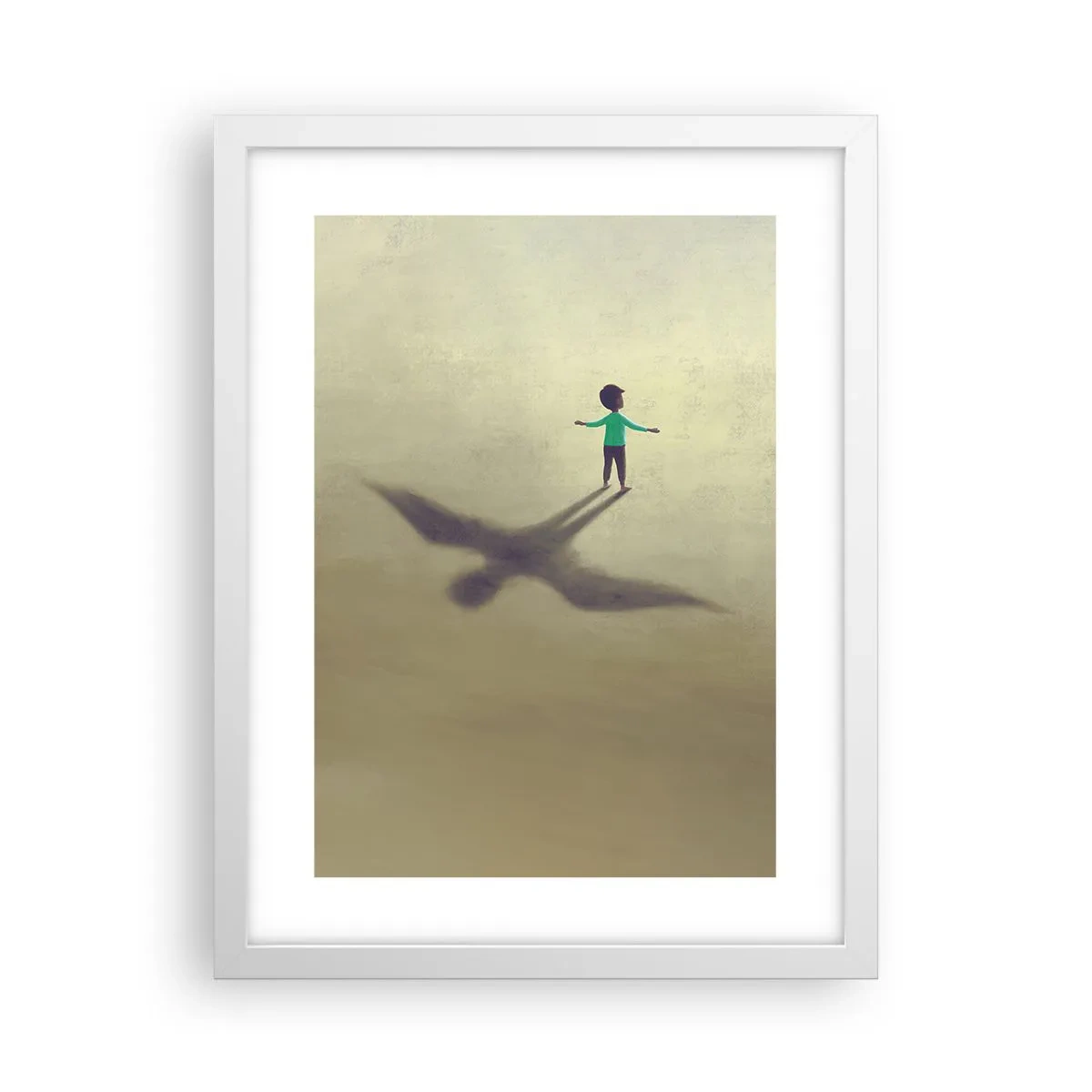 Plagát v bielom ráme - Hrdina budúcnosti - 30x40 cm