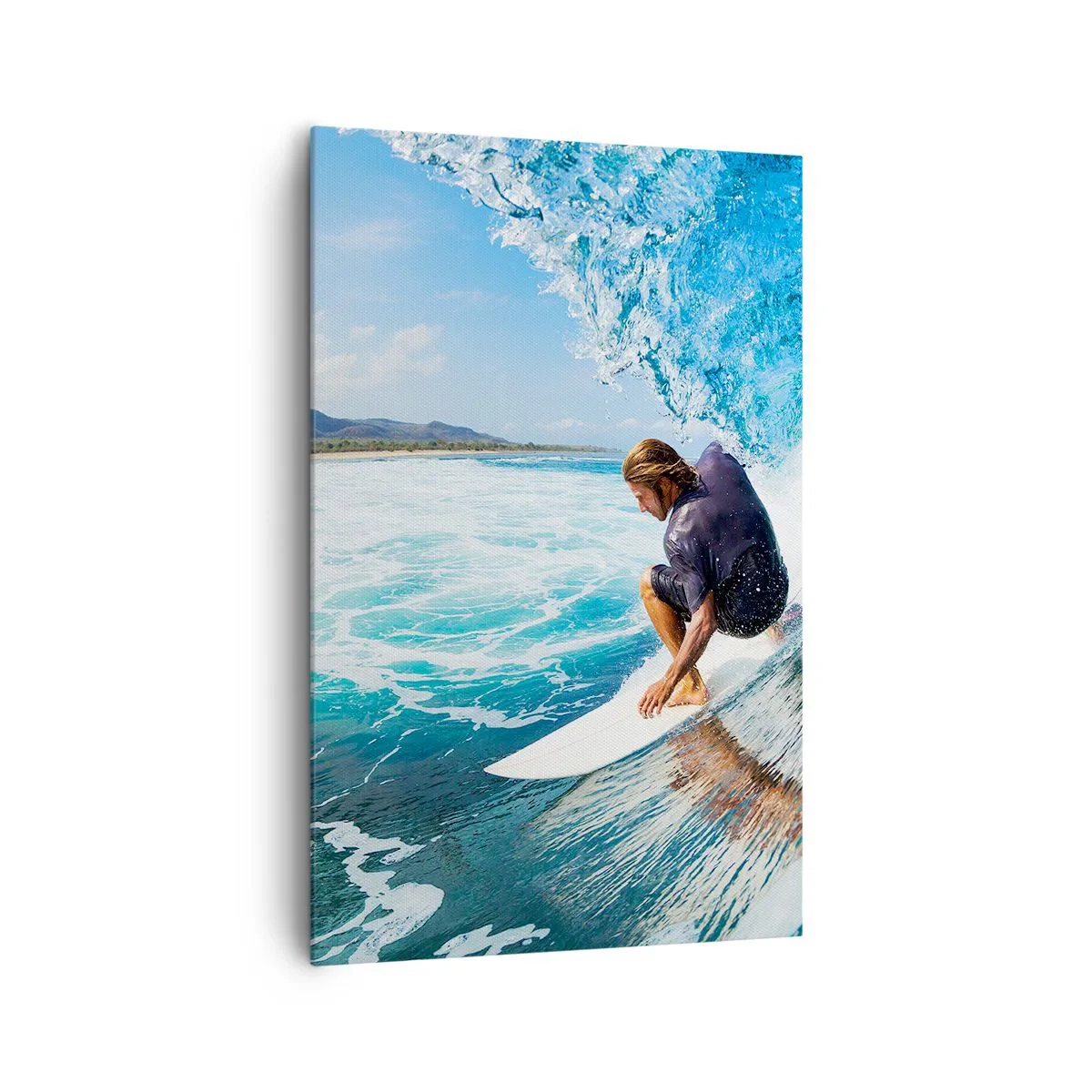 Obraz na plátne - Tancujúci s vlnami - 80x120 cm