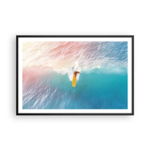 Plagát v čiernom ráme - Oceanický jazdec - 91x61 cm