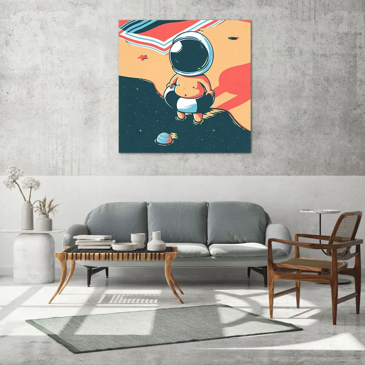 Obraz na skle - Z iného pohľadu - 50x50 cm