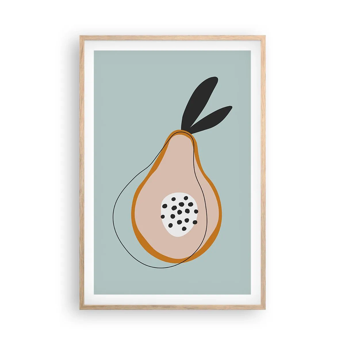 Plagát v ráme zo svetlého duba - Prenikanie do podstaty vecí - 61x91 cm