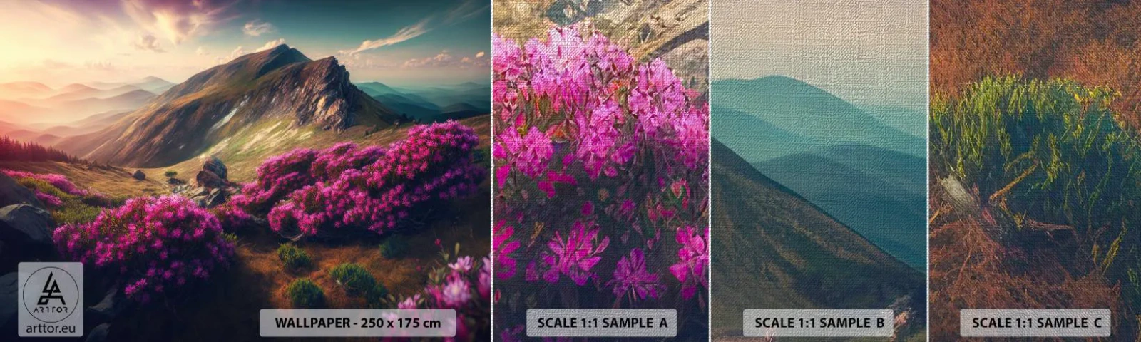 Vzorka fototapety Premium Canvas - Leto na horách - Krajina, Príroda, hory - 100x30 cm