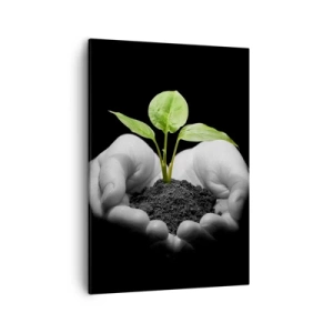 Obraz na plátne - Milujem prírodu, chránim ju - 50x70 cm