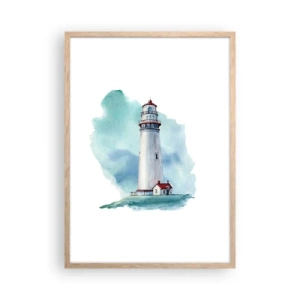 Plagát v ráme zo svetlého duba - Nežná sestra blankytu - 50x70 cm