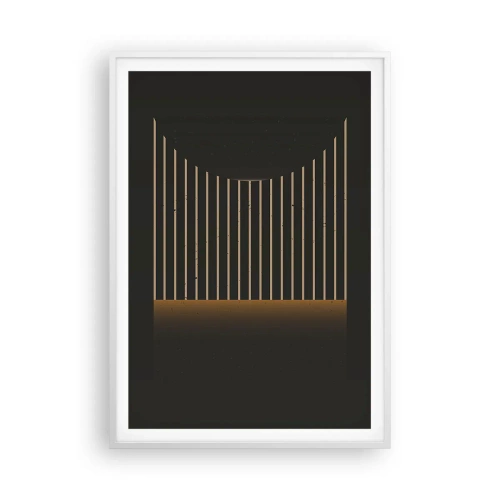 Plagát v bielom ráme - Preskúmať temnotu - 70x100 cm