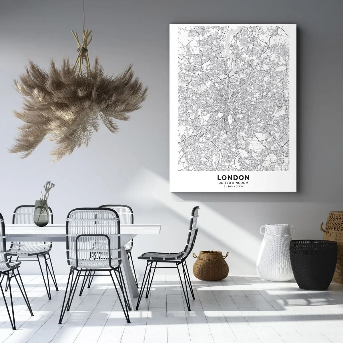 Obraz na plátne - Mapa londýnskeho labyrintu - 50x70 cm