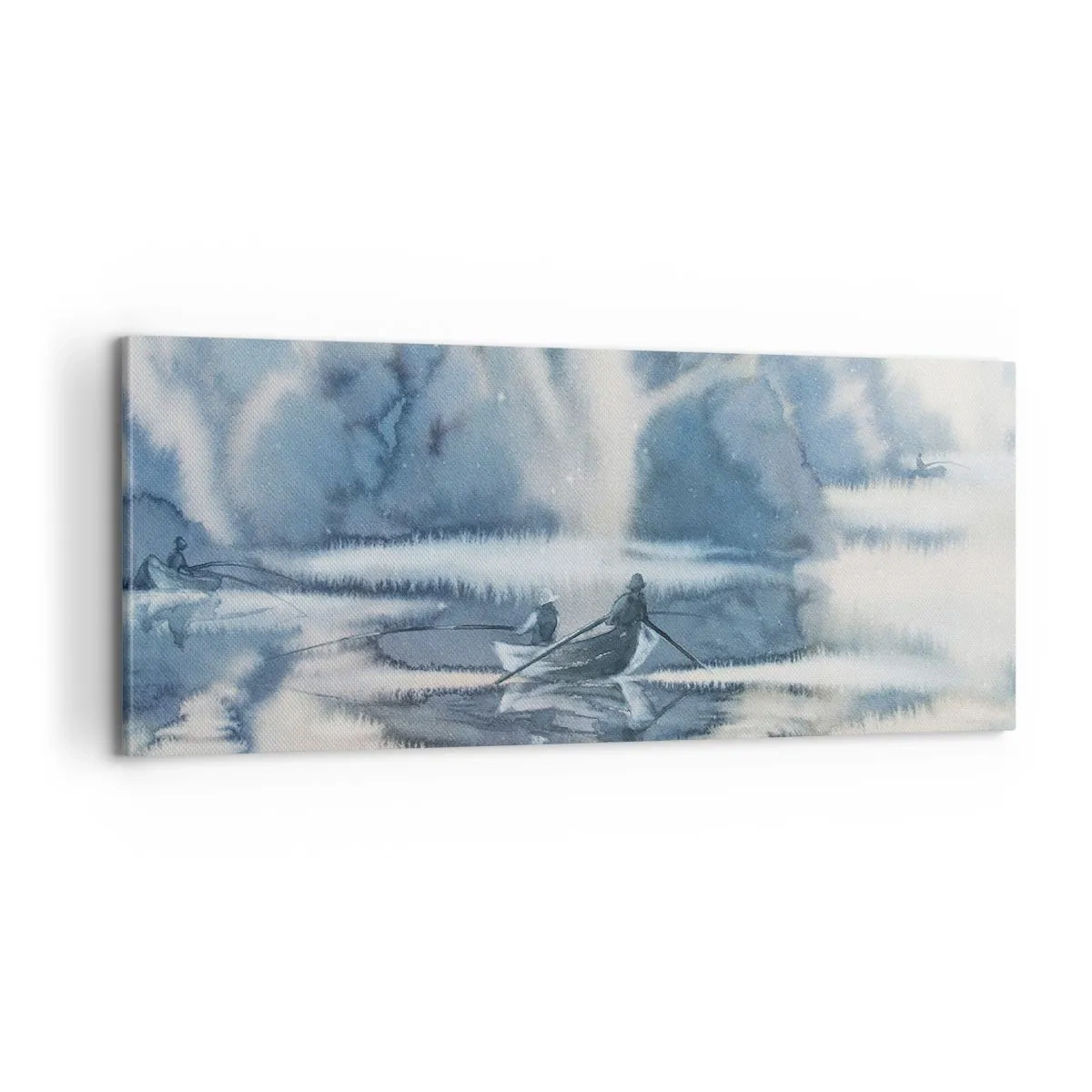 Obraz na plátne - Rybári vo svojom raji - 100x40 cm