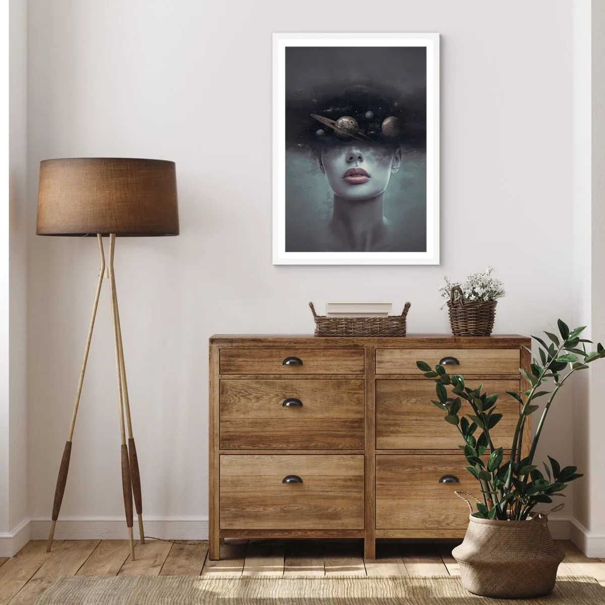 Plagát v bielom ráme - A planéty… - 70x100 cm