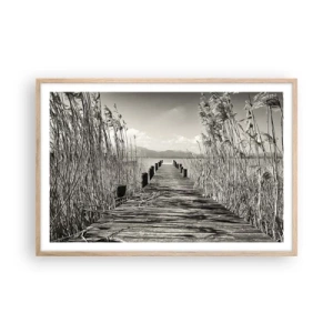 Plagát v ráme zo svetlého duba - V ústraní tráv - 91x61 cm