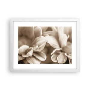 Plagát v bielom ráme - Nežné ako úsmev - 40x30 cm