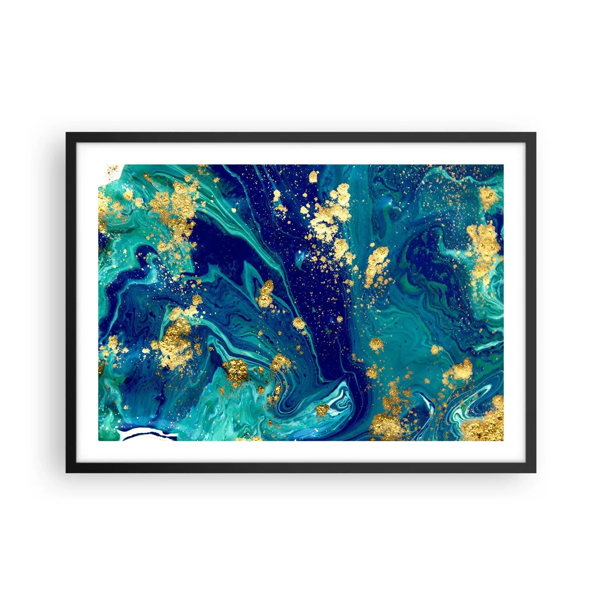 Plagát v čiernom ráme - Plátky slnka - 70x50 cm