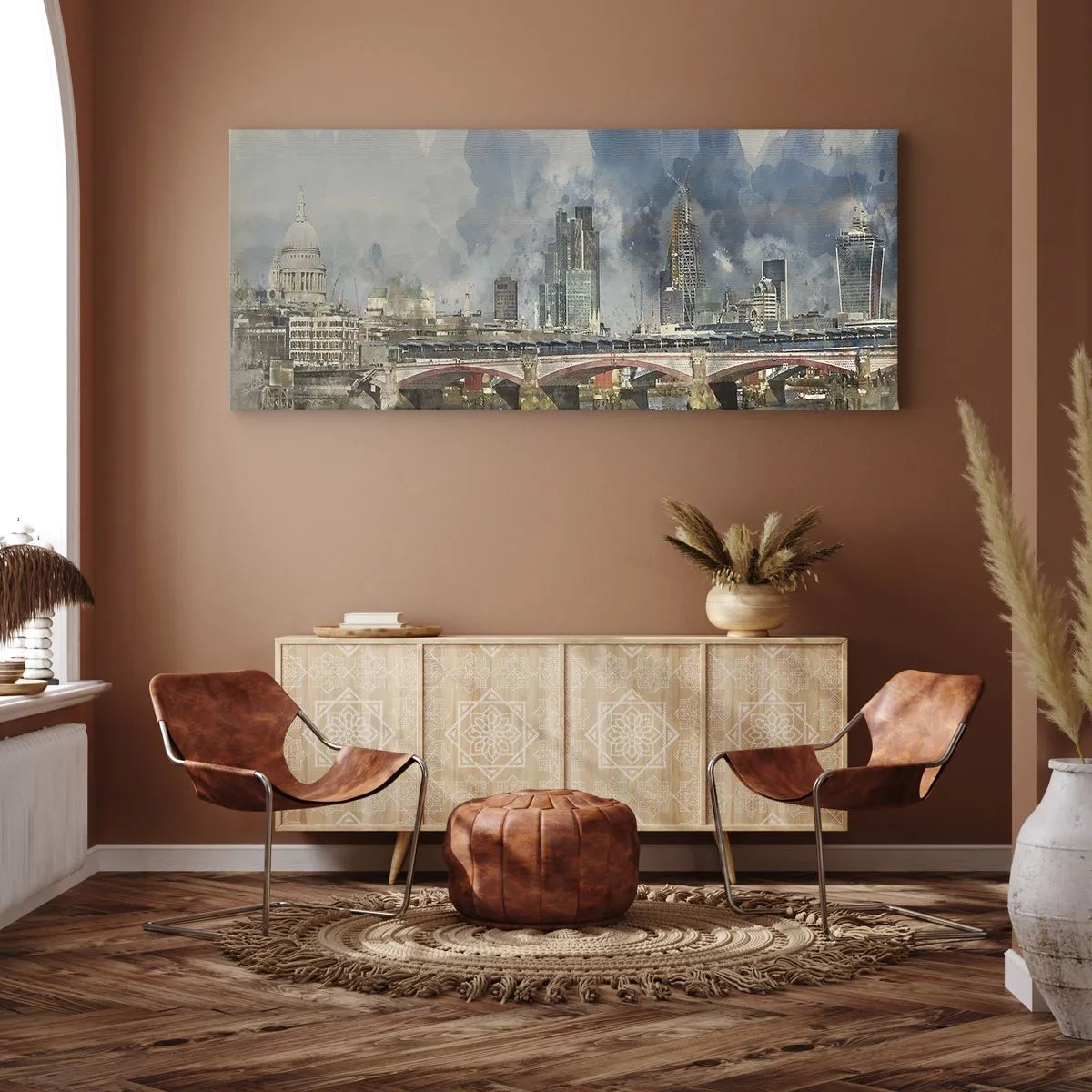 Obraz na plátne - Londýn v celej svojej kráse - 100x40 cm