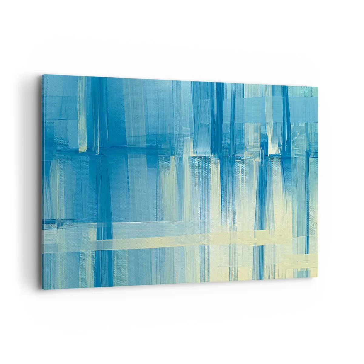 Obraz na plátne - Kompozícia v tyrkyse - 120x80 cm