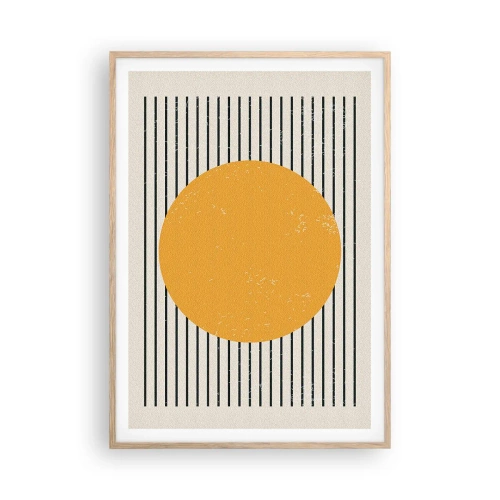 Plagát v ráme zo svetlého duba - Sila jednoduchosti - 70x100 cm