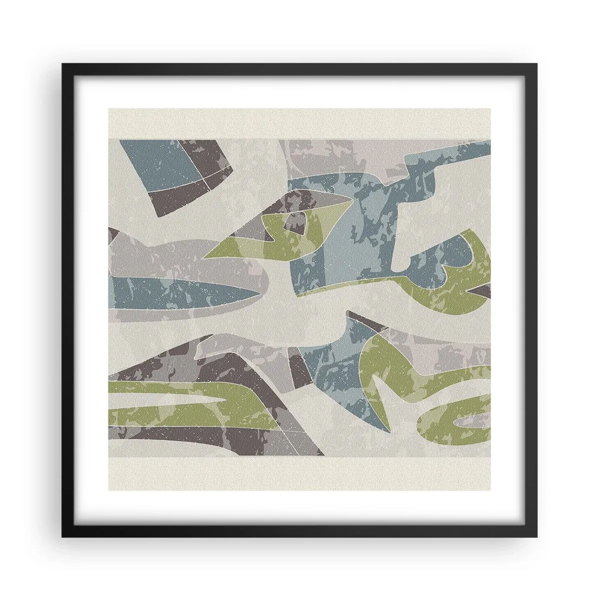 Plagát v čiernom ráme - Kompozícia za sklom - 50x50 cm