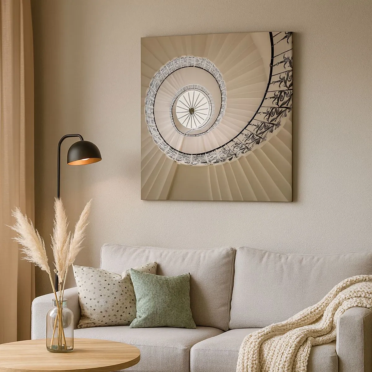 Obraz na plátne - Vnútri mušle - 30x30 cm