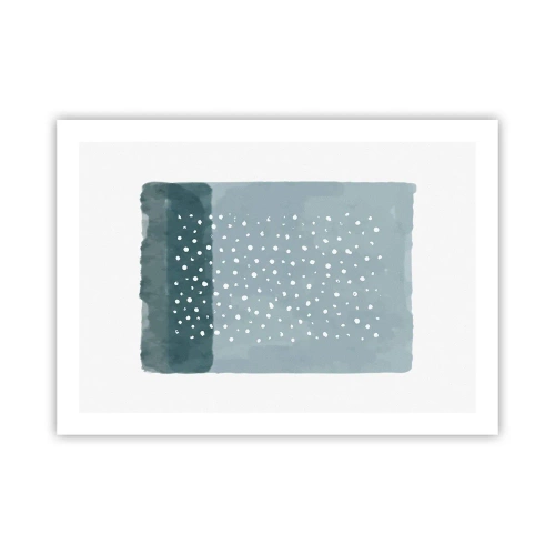 Plagát - Pestované na modrej - 70x50 cm