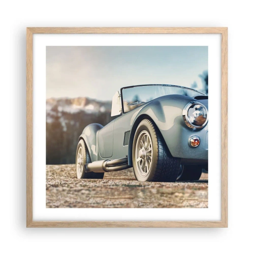 Plagát v ráme zo svetlého duba - Pretože na štýle záleží - 50x50 cm