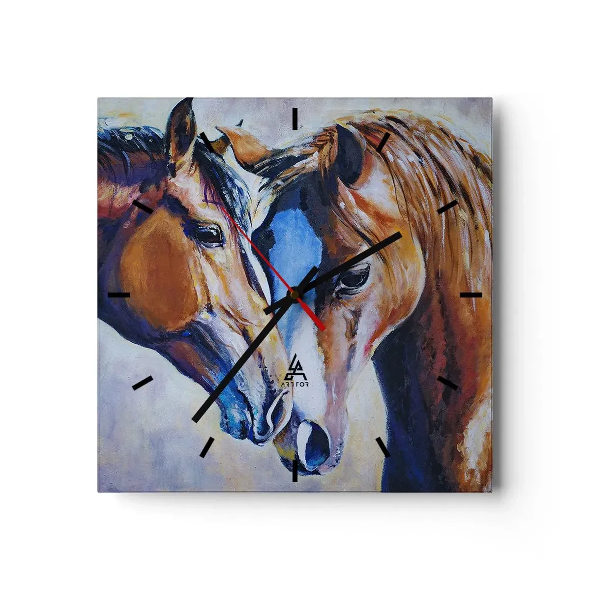 Nástenné hodiny - Je to priateľstvo? Je to láska? - 40x40 cm
