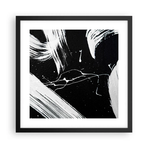 Plagát v čiernom ráme - Prelomiť temnotu - 40x40 cm