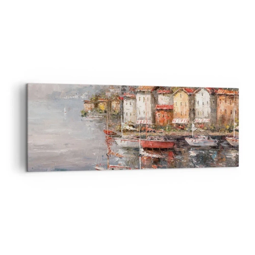 Obraz na plátne - Romantický prístav - 140x50 cm