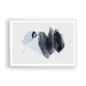 Plagát v bielom ráme - Intenzita a pohyb - 100x70 cm