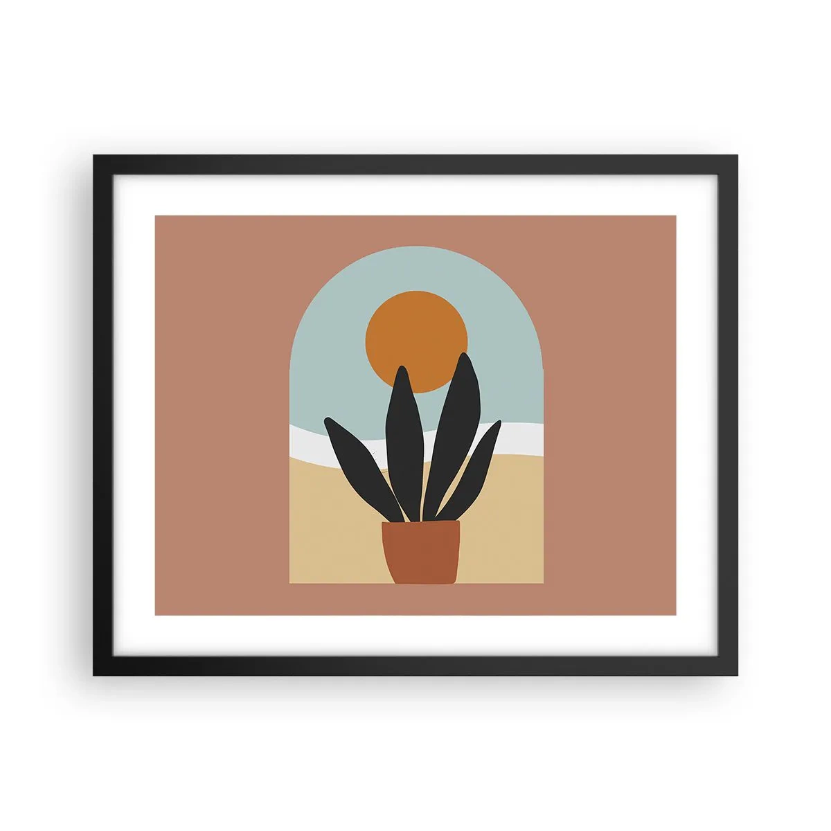 Plagát v čiernom ráme - Malé radosti - 50x40 cm