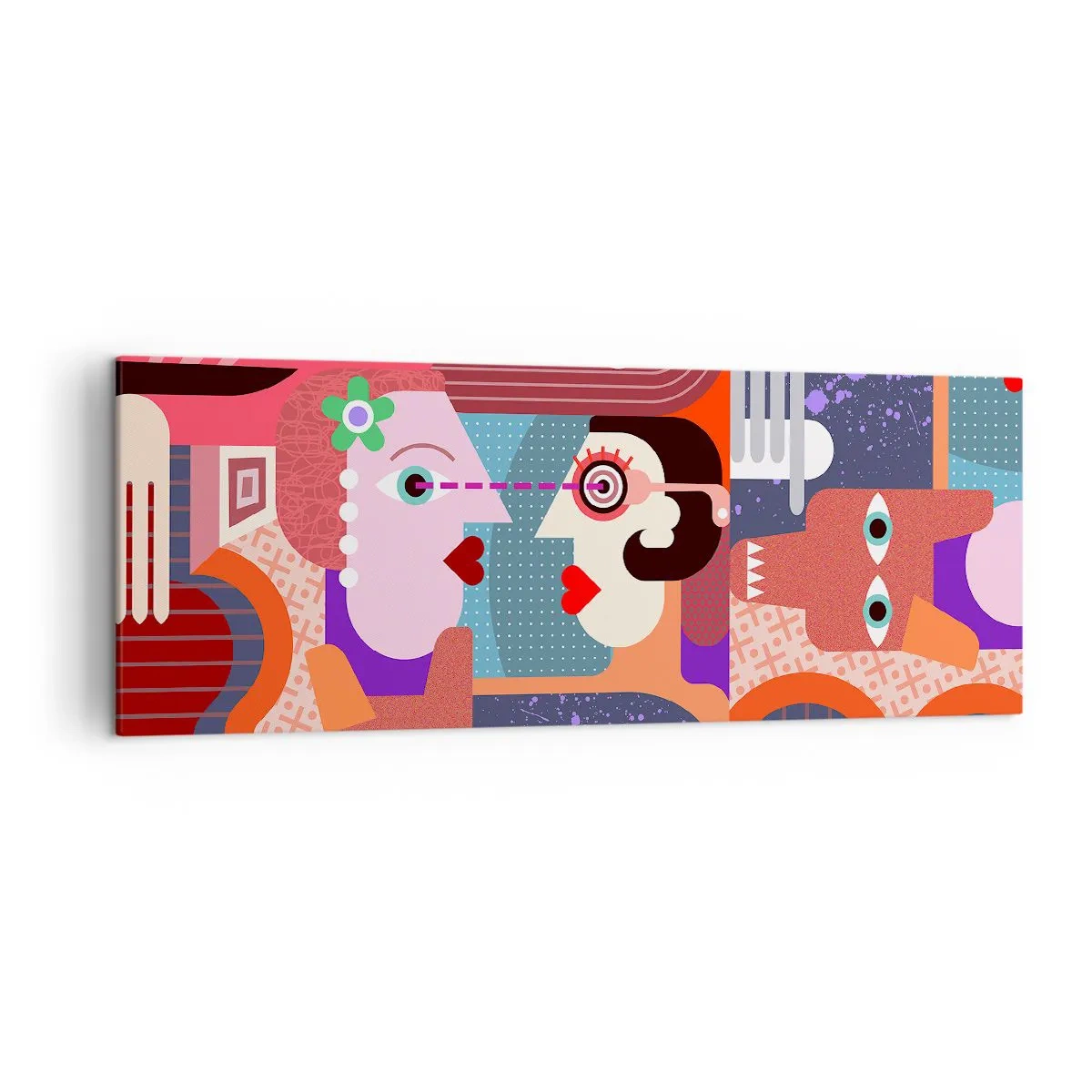 Obraz na plátne - Tvárou v tvár - 140x50 cm