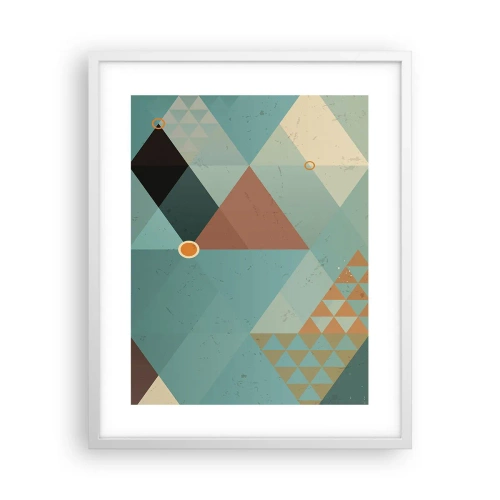 Plagát v bielom ráme - Jednota mnohosti, mnohosť jednoty - 40x50 cm