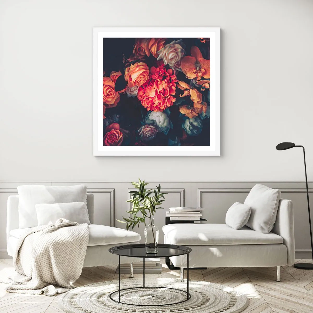 Plagát v bielom ráme - Ako u holandských majstrov - 40x40 cm