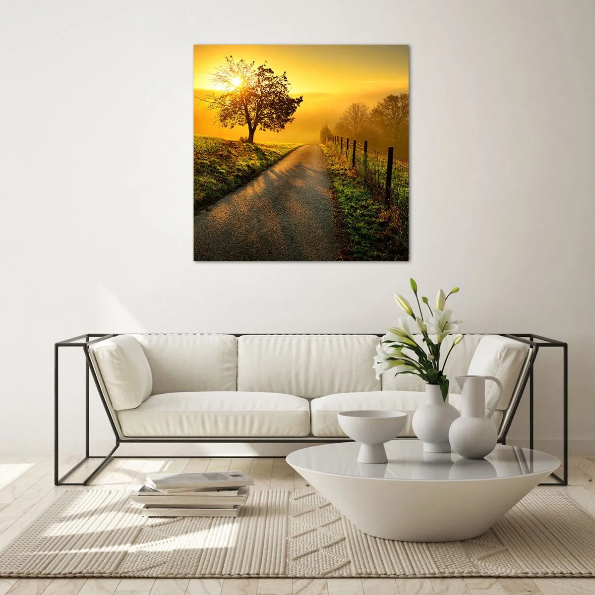 Obraz na skle - Medové popoludnie - 70x70 cm