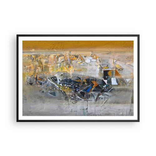 Plagát v čiernom ráme - Všetko sa podarí - 100x70 cm