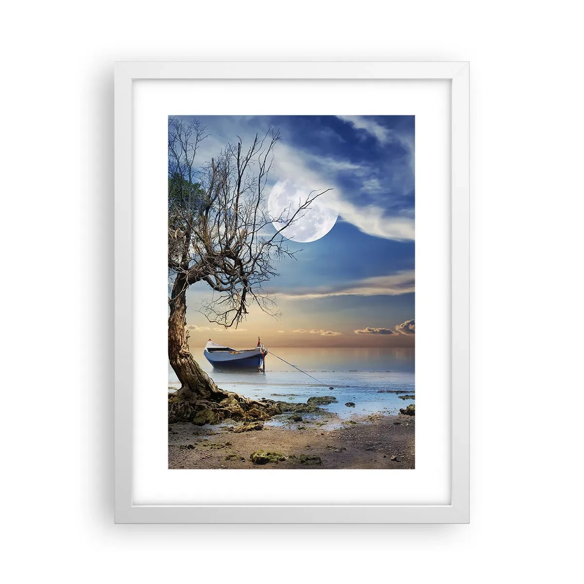 Plagát v bielom ráme - Je to koniec alebo začiatok? - 30x40 cm