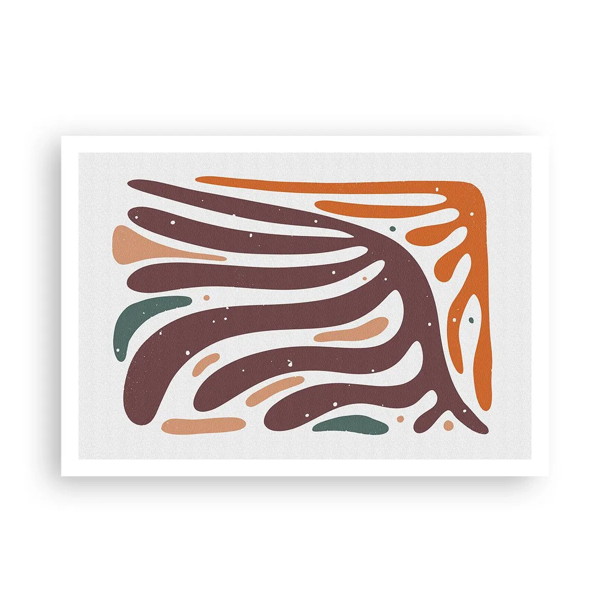 Plagát - Organická a radiálna kompozícia - 100x70 cm