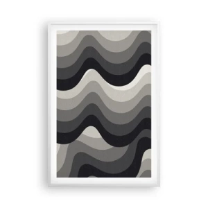 Plagát v bielom ráme - Vlna za vlnou - 61x91 cm